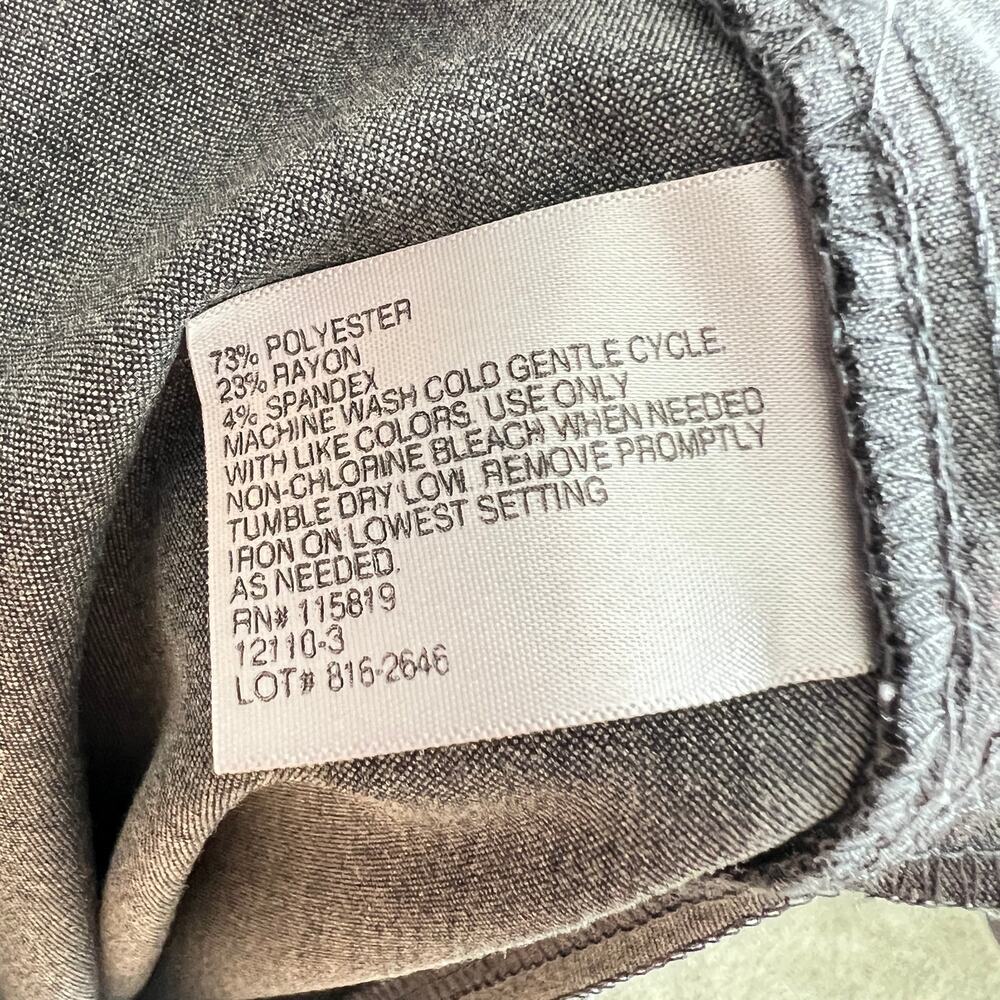 NEW Wortington Heather Gray Mid Rise Trouser Pant Women's 6 Modern Fit Stretch - Picture 8 of 9